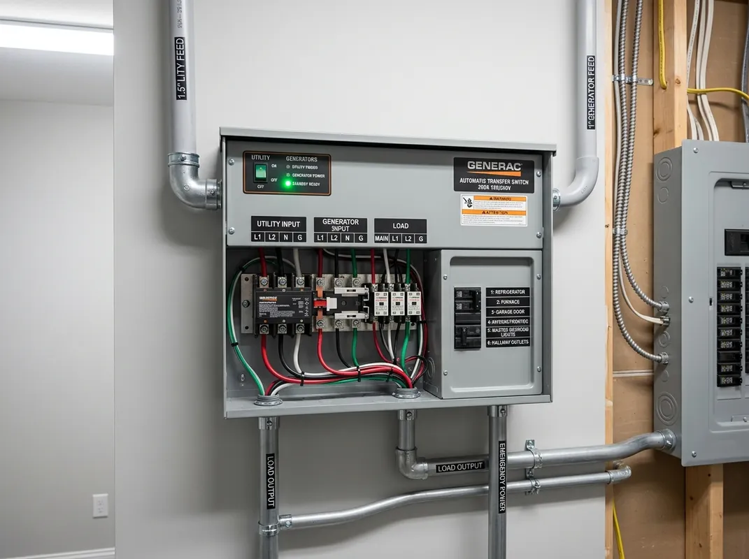 Professional automatic transfer switch installation by JLC Electrical Contractors LLC